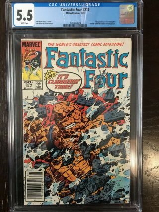 Marvel Comics Fantastic Four 274 Cgc Grade 5.  5 (01/85)
