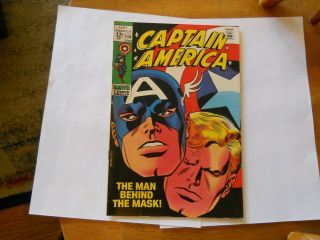 Captain America 114 (june 1969,  Marvel Comics) Stan Lee