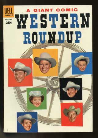 Dell Giant Western Roundup 11 Fine - 5.  5 1955 Dell Comics