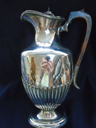 Vintage Tall Epbm Silver Plated Coffee Pot/ Hot Water Jug 29cm