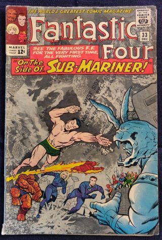 Fantastic Four 33 (dec 1964,  Marvel)