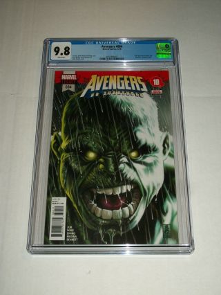 Marvel Avengers 684 Cgc 9.  8 1st Appearance Of The Immortal Hulk Hot Key Issue