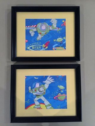 Rare Toy Story Buzz Lightyear Framed Art/pictures