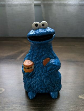 Cookie Monster Ceramic Figure Vintage Gorham Sesame Street 6 Inch