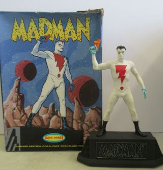 1994 Dark Horse Madman 1/8 Limited Edition Cold - Cast Porcelain Figurine,  Box