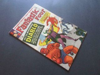 Fantastic Four 30 - Higher Grade - Marvel 1964 - Intro Diablo