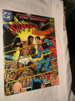 Awesome 1978 Dc Comics " Superman Vs.  Muhammad Ali " Treasury Edition C - 56 Vf