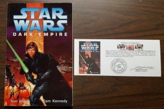 Star Wars Dark Empire Tpb 2nd Edition Signed By Dave Dorman With Notarized Wos