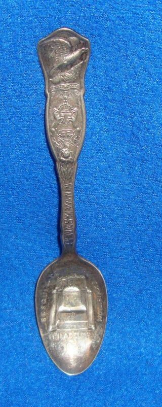 Antique 1926 Pennsylvania Philadelphia Sesqui - Centennial Liberty Bell Spoon