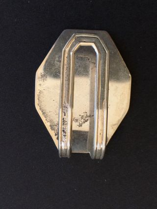 Antique Sterling Silver Money Clip,  Webster Co. ,  7g,  Monogramed 