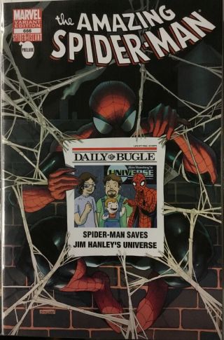 Spider - Man Vol.  1 666 Bugle Variant Marvel 2011 Jim Hanley 