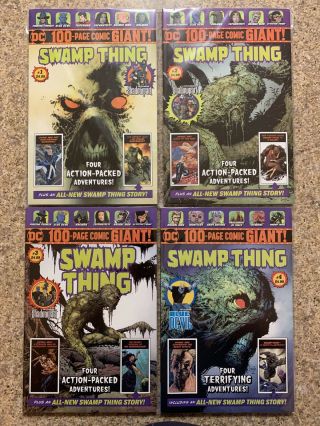 Dc 100 - Page Giant Comics Swamp Thing 1 2 3 4 Set Nm Walmart Exclusives