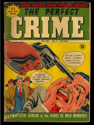 Perfect Crime 12 Pre - Code Golden Age Comic 1951 Gd -