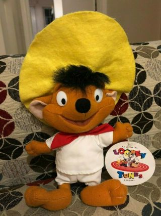 Looney Tunes Speedy Gonzales Gonzalez Vintage 1996 Stuffed Plush Doll Ace Retro