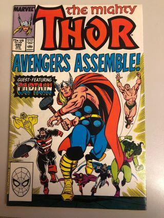 The Mighty Thor 390 Marvel Comics The Captain Lifts Mjolnir Hammer End Game