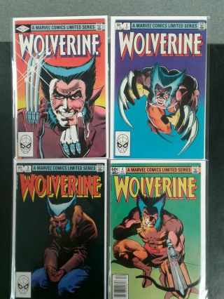 Wolverine 1 - 4 Marvel Comics Sept - Dec 1982 Complete Set 20 Off
