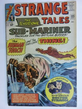 Strange Tales 125 Stories By Stan Lee With Art By Dick Ayers/steve Ditko 4.  0 Vg
