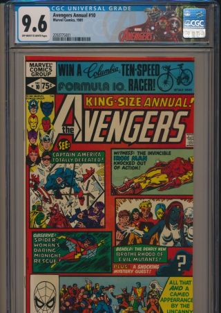 Marvel Comics Avengers Annual 10 1981 Cgc 9.  6 Ow/wp 1st Rogue & Madelyn Pryor