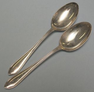 2 Silverplate Epns Sheffield England Large Serving Spoons,  A90m