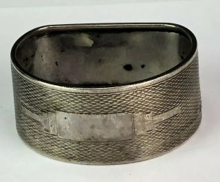 Antique English Birmingham Sterling Broadway & Co Silver 925 Napkin Ring No Mono