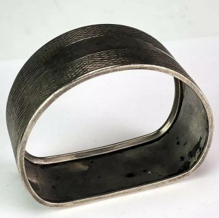 Antique English BIRMINGHAM Sterling Broadway & Co Silver 925 Napkin Ring No Mono 3