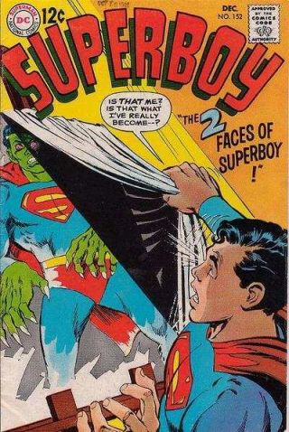 Superboy (1949 Series) 152 In Very Good, .  Dc Comics [ A2]