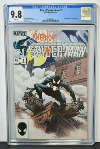 Web Of Spider - Man 1 (1985) Cgc Graded 9.  8 1st Vulturions Charles Vess Cover