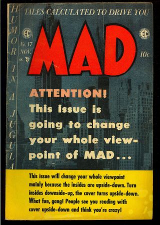Mad 17 Owner Golden Age Ec Comic 1954 Vg