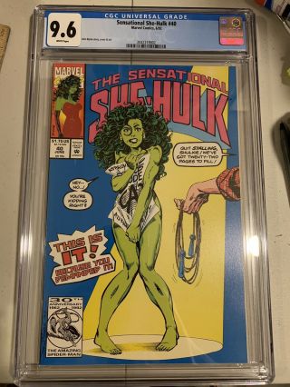 Sensational She - Hulk 40 Cgc 9.  6 Marvel Comics