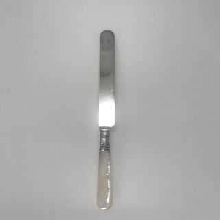 American Cutlery Knife Mother of Pearl Handle Flatware,  Sterling Bolster 2