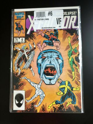 X - Factor 6,  1986,  Vf,  Marvel,  X - Men,  Apocalypse