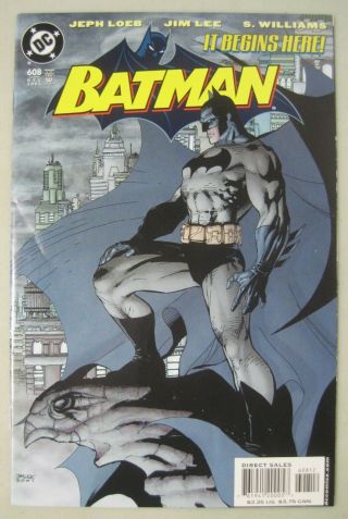 Batman 608 Rare Second Print Jim Lee Gargoyle Variant Cover Dc Comics Hush