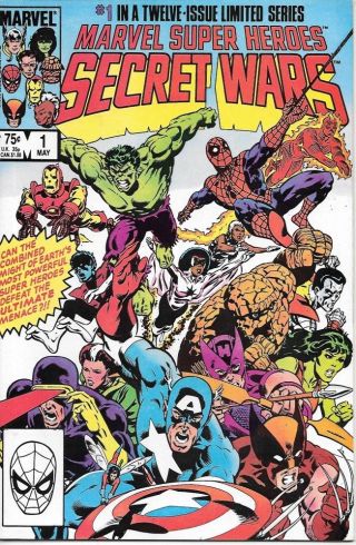 Marvel - Heroes Secret Wars Comic Book 1 Marvel 1984 Near Unread