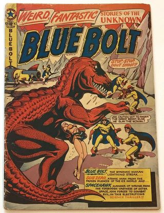 Blue Bolt 107 (lb Cole Cvr,  Spacehawk By Woverton,  Blue Bolt By Kirby,  1950)