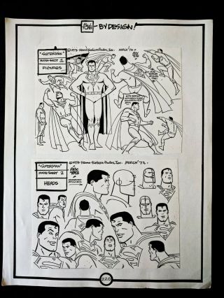 Alex Toth By Design Friends 1973 Handcrafted Pg 220 Superman