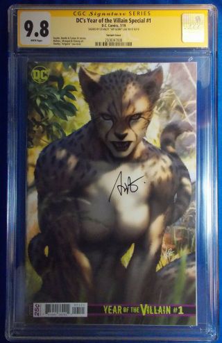 Dc Year Of The Villian Special 1 Variant Cgc 9.  8 Signed By Stanley Artgerm Lau