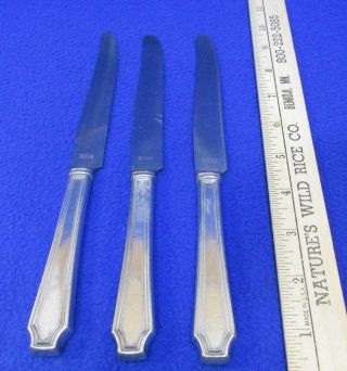 Knives Knife 1847 Roger Bros Legacy Pattern Silverplate Vintage Set Of 3 Hollow