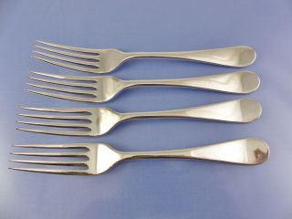 Old English,  Windsor,  Plain Luncheon Fork Set Of 4 By Queens Plate