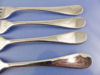 OLD ENGLISH,  WINDSOR,  PLAIN LUNCHEON FORK set of 4 BY QUEENS PLATE 2