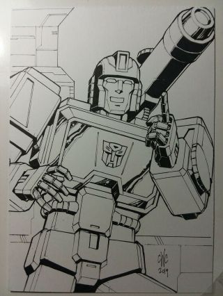 Transformers Art Perceptor G1 5x7 Casey Coller