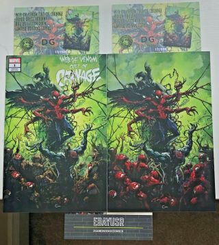 Web Of Venom Cult Of Carnage 1 Set W/ 13 Coas Only 666 Crain Variants Nm - /nm