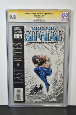 Doctor Strange Sorcerer Supreme 72 (1994) Cgc Graded 9.  8 Signature Stan Lee