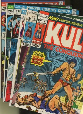 Kull The Conqueror 1,  2,  3,  6,  8,  10 6 Books Marvel 1st Issue & Appearance,  Origin