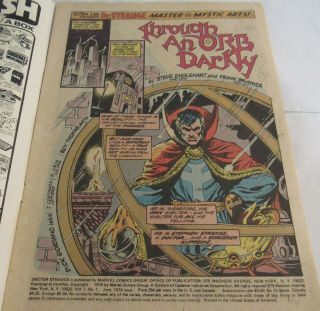 1974 Dr Strange 1 Premier First Issue Marvel Comic Book Silver Dagger 1st RARE 2