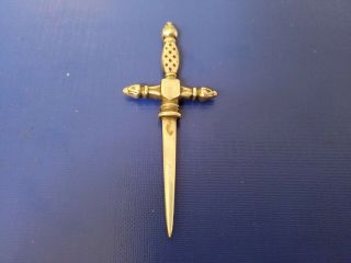 Antique Miniature Silver Dagger (unmarked).