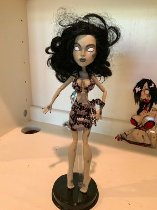 Custom One Of A Kind Fan Created Zombie Tramp Style Doll 11 Monster High Ooak