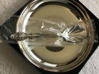 1881 Rogers By Oneida Silver Plate Nut Spoon & Plate