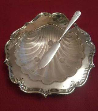 Antique Silver Plated Butter Dish By William Bocking,  Sheffield C.  1892 - 1919