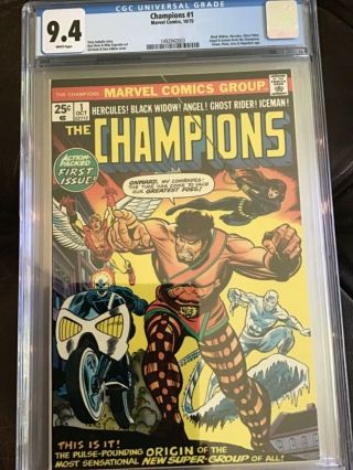 The Champions 1 CGC 9.  4 NM White Pages - Origin of The Champions First Issue 2