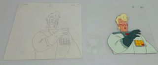 The Real Ghostbusters Animation Cel Hand Drawn Sketch Egon Spengler 103 2